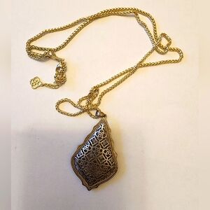 KENDRA SCOTT PENDANT NECKLACE AIDEN Silver Rhodium Plated